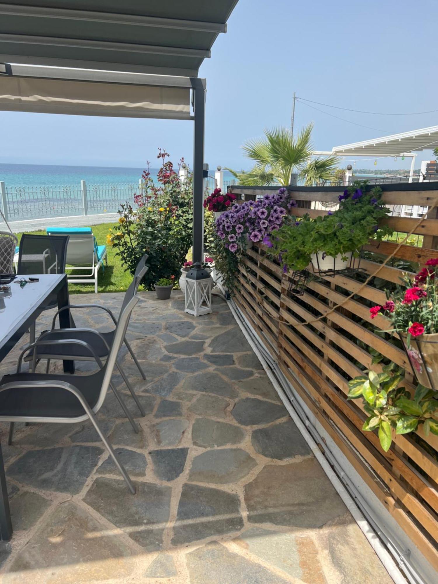 Beachfront Villa Athina Vergia 外观 照片